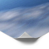 Springtime Icy River scene met serenity gebed Poster (Hoek)