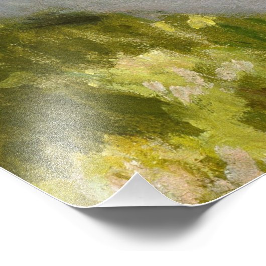 Springtime, Impressionist Portrait, Claude Monet Foto Afdruk (Hoek)