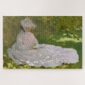 Springtime, Impressionist Portrait, Claude Monet Legpuzzel (Horizontaal)