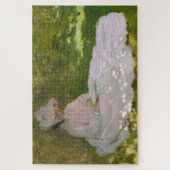 Springtime, Impressionist Portrait, Claude Monet Legpuzzel (Verticaal)