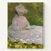 Springtime, Impressionist Portrait, Claude Monet Notitieboek (Achterkant)
