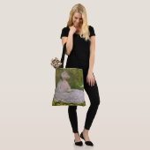 Springtime, Impressionist Portrait, Claude Monet Tote Bag (Op model)