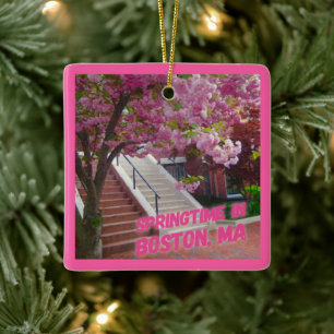 Springtime in Boston, MA Keramisch Ornament