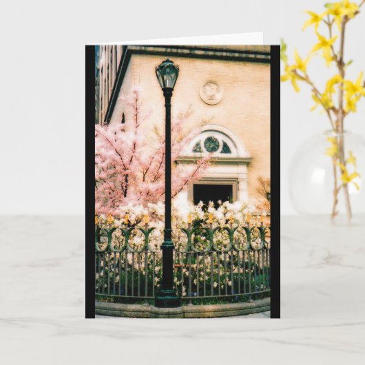 Springtime in Central Park Kaart (Gele Bloem)