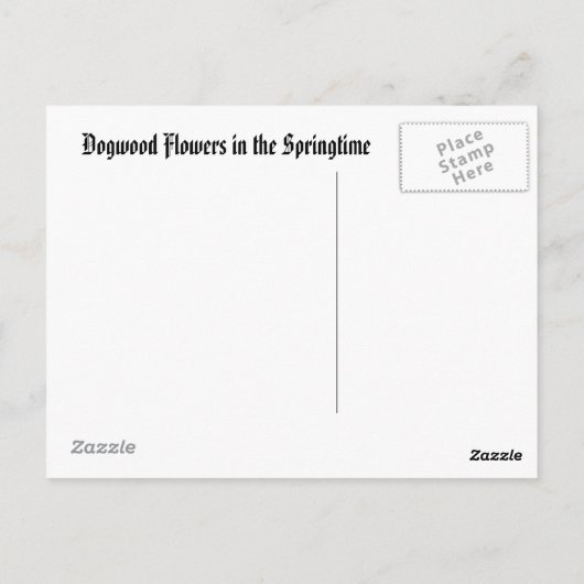 Springtime in de Ozarks Briefkaart (Achterkant)