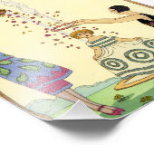 Springtime in Frankrijk Art Deco Foto Afdruk (Hoek)