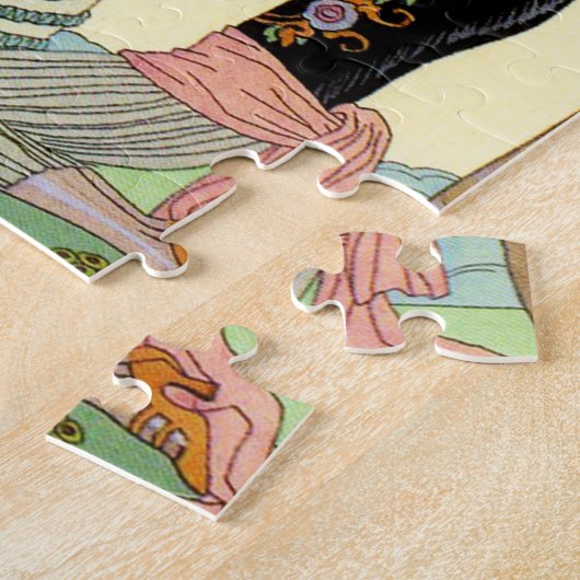 Springtime in Frankrijk Art Deco Legpuzzel (Zijkant)