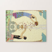 Springtime in Frankrijk Art Deco Legpuzzel (Horizontaal)