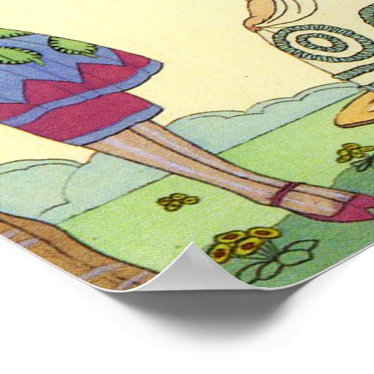 Springtime in het Franse Art Deco-Poster Poster (Hoek)