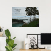 Springtime in Niagara Herfst-Canada/met Citaat Poster (Thuiskantoor)