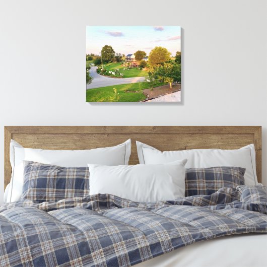 Springtime in Rocky Hill - Quiet Ember Canvas Afdruk (Insitu (Slaapkamer))