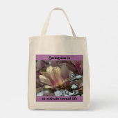 Springtime is een houding ten opzichte van het lev tote bag (Achterkant)