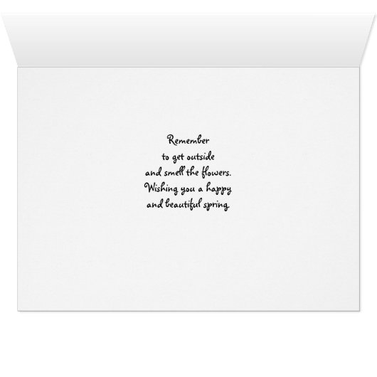 Springtime is hier, konijn die een ventilator smel (Binenzijde Horizontaal (Onderkant))