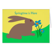 Springtime is hier, konijn die een ventilator smel (Voorkant Horizontaal)