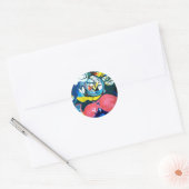 Springtime Jazz Abstract Jeff Hankamer Artjunkhaus Ronde Sticker (Envelop)