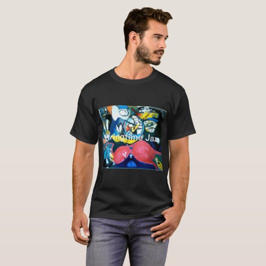 Springtime Jazz Abstract Jeff Hankamer Artjunkhaus T-shirt (Voorkant volledig)