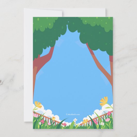 Springtime Kaart (Achterkant)