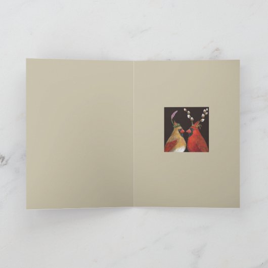 Springtime-kardinalen Kaart (Binnen)