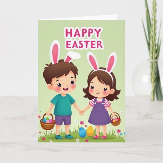 Springtime Kids Celebration Card Kaart (Voorkant)