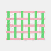 Springtime Lattice Baby Quilt Party Fleece Blanket (Voorkant (Horizontaal))