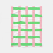 Springtime Lattice Baby Quilt Party Fleece Blanket Deken (Voorkant)
