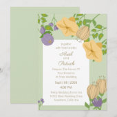 Springtime Lijst Wedding Kaart (Voorkant / Achterkant)