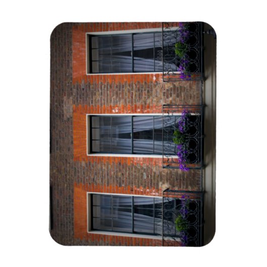 Springtime London Lavender Window Boxes - Magnet Magneet (Verticaal)