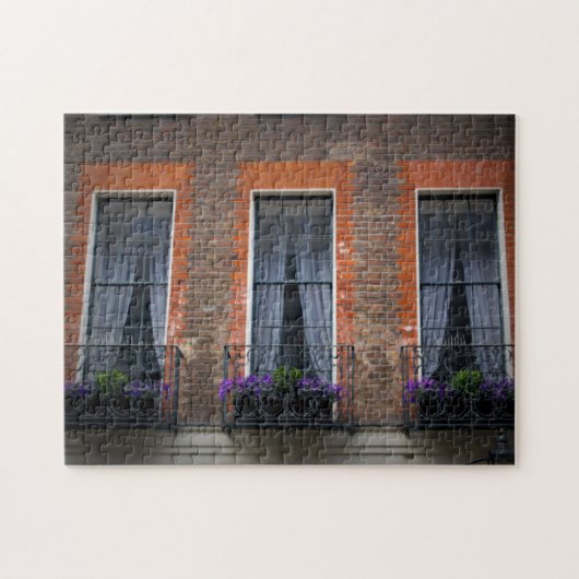 Springtime London Lavender Window Boxes Puzzle Legpuzzel (Horizontaal)