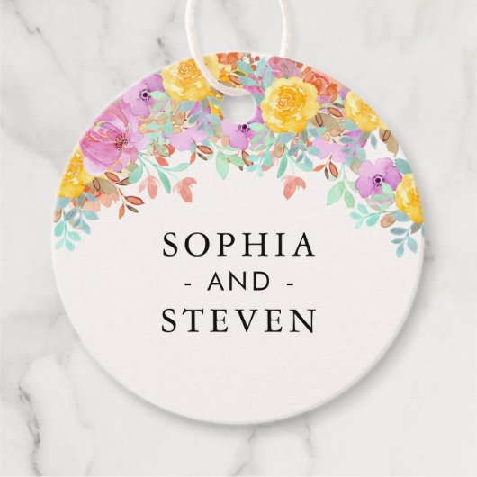 Springtime Love – A Floral Wedding  Bedankjes Labels (Voorkant)