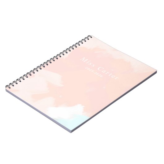 Springtime met naam en jaargegevens notitieboek (Linkerzijde)