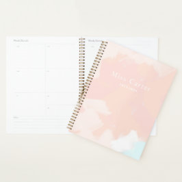 Springtime met naam en jaargegevens planner