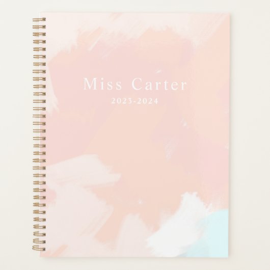 Springtime met naam en jaargegevens planner (Voorkant)