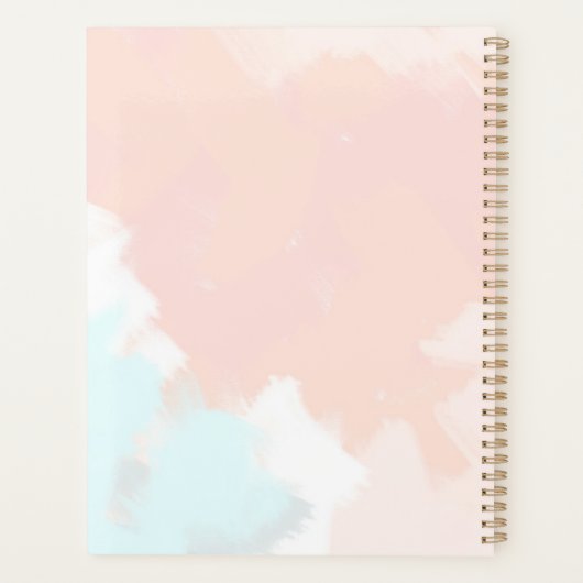 Springtime met naam en jaargegevens planner (Achterkant)