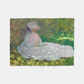 Springtime, Monet Fleece Deken (Voorkant (Horizontaal))