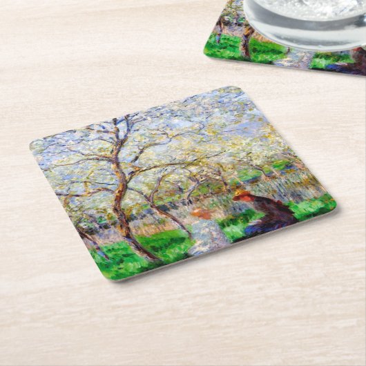 Springtime, Monet Kartonnen Onderzetters (Schuin)