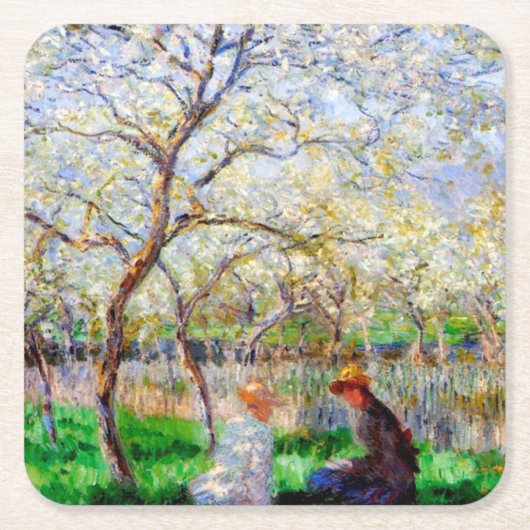 Springtime, Monet Kartonnen Onderzetters (Voorkant)