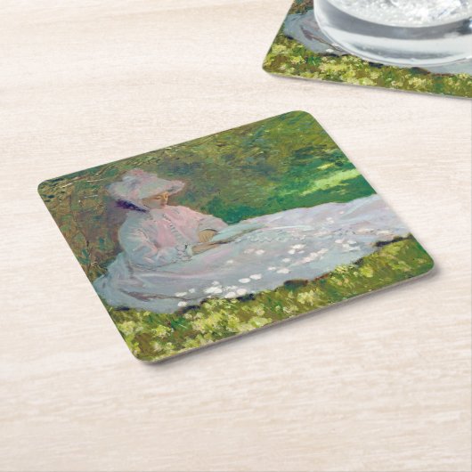 Springtime, Monet Kartonnen Onderzetters (Schuin)