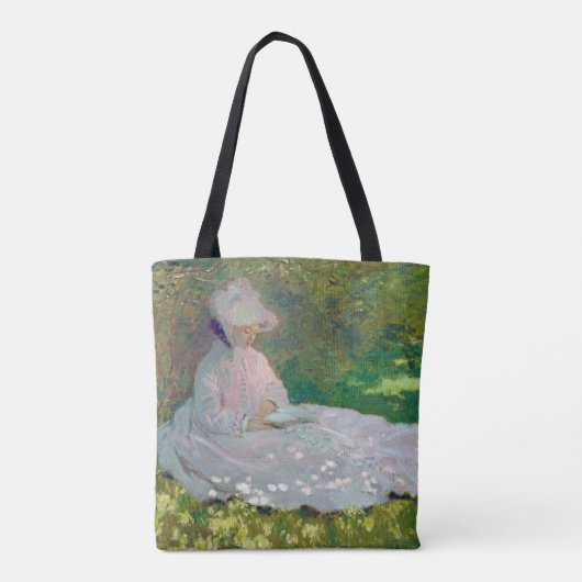 Springtime, Monet Tote Bag (Achterkant)