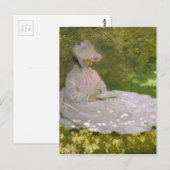 Springtime Monet voor dames lezen Briefkaart (Voorkant / Achterkant)