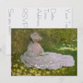 Springtime Monet voor dames lezen Kaart (Voorkant / Achterkant)