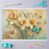 Springtime narcissen vlinders lieveheersbeestje De Tissuepapier (Craft)