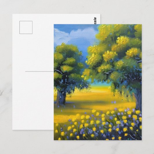 Springtime Natuur Art Briefkaart (Voorkant / Achterkant)