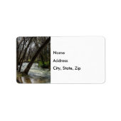 Springtime op Finley River Address Label (Voorkant)