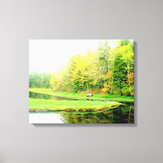 Springtime op Otis kreek verpakt canvas Afdruk (Voorkant)