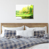 Springtime op Otis kreek verpakt canvas Afdruk (Insitu (Slaapkamer))