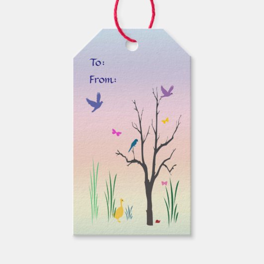 Springtime Pack van Gift Labels Cadeaulabel (Voorkant)