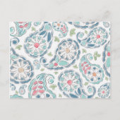 Springtime Paisley Pattern Briefkaart (Voorkant)