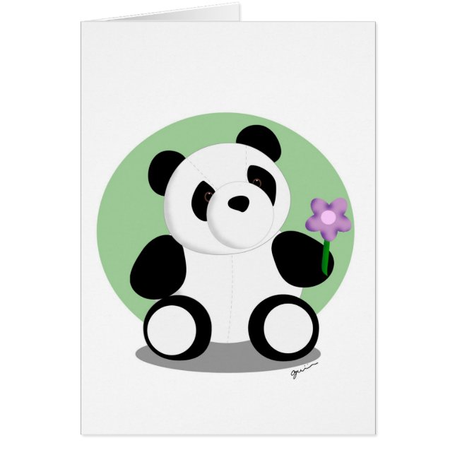 Springtime Panda-kaart (Voorkant)