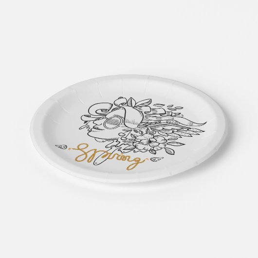 Springtime Papieren Bordje (Gekanteld)