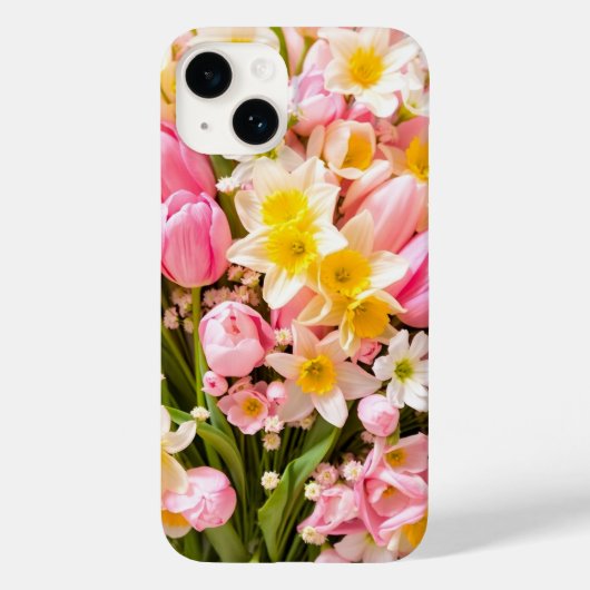 Springtime pastelboeket Case-Mate iPhone case (Achterkant)